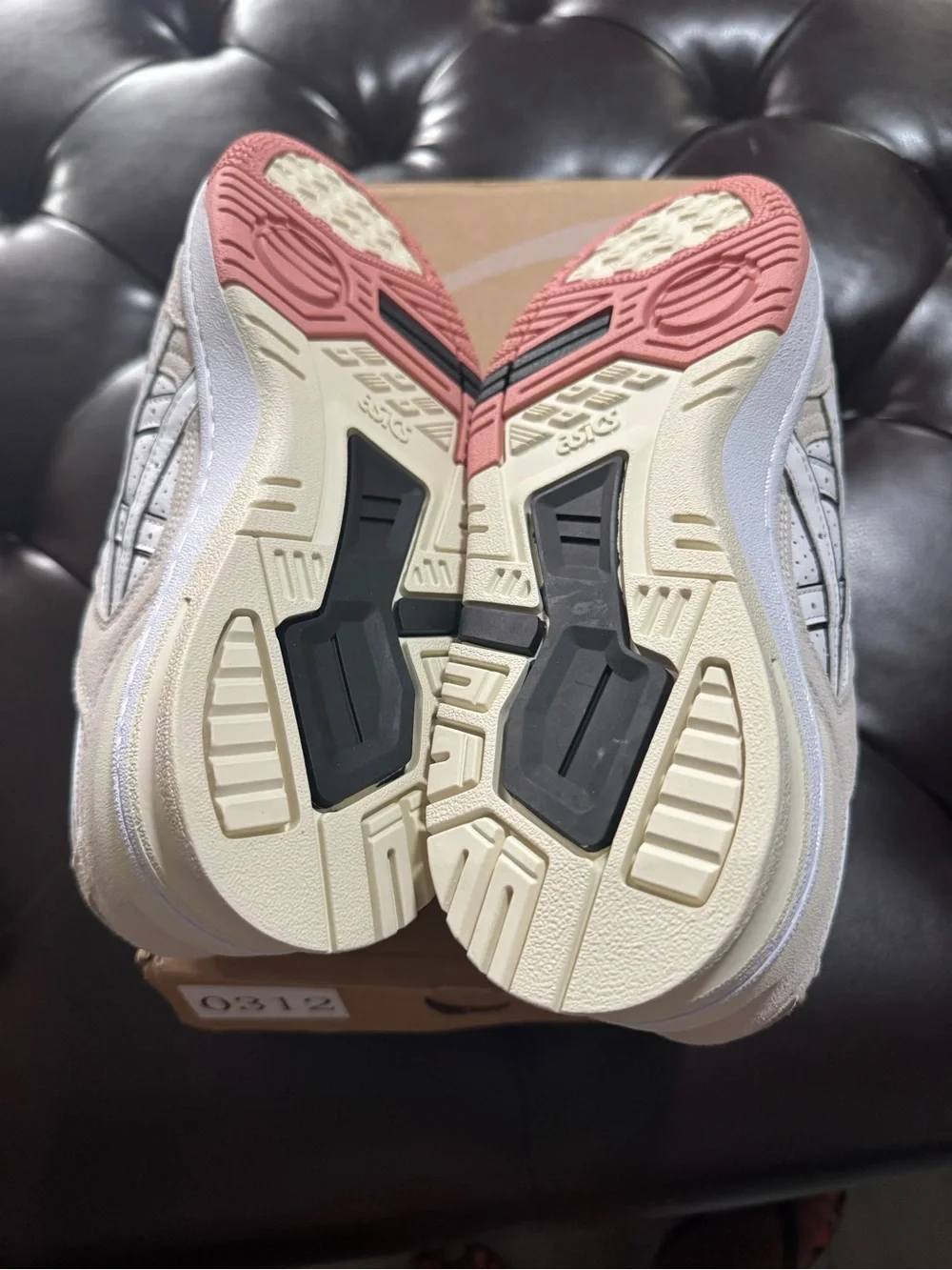 Asics Low-Top Sneakers in White & Beige